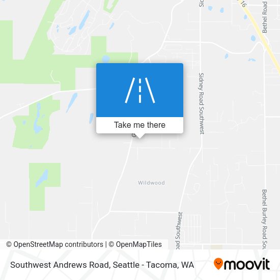 Southwest Andrews Road map