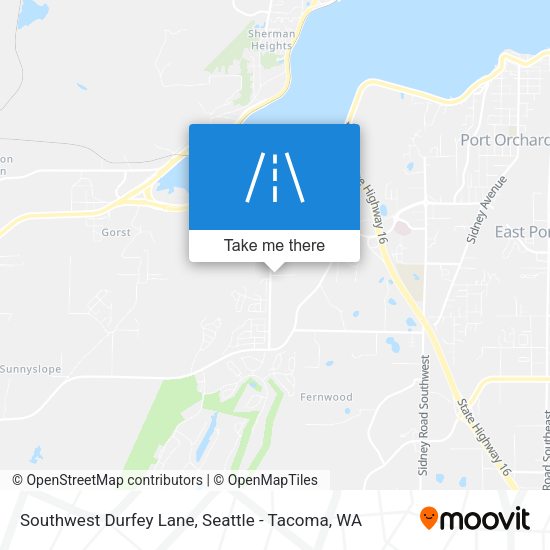 Mapa de Southwest Durfey Lane