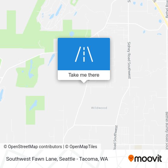 Mapa de Southwest Fawn Lane