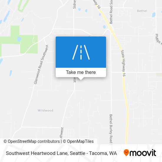 Southwest Heartwood Lane map