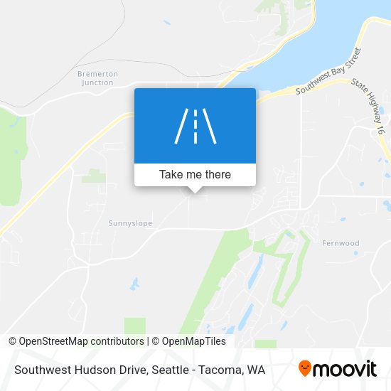 Southwest Hudson Drive map