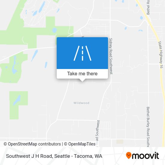 Southwest J H Road map
