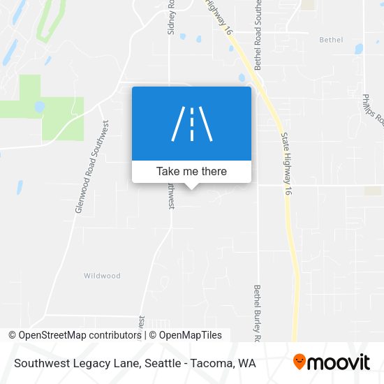 Southwest Legacy Lane map
