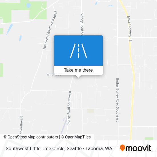 Southwest Little Tree Circle map