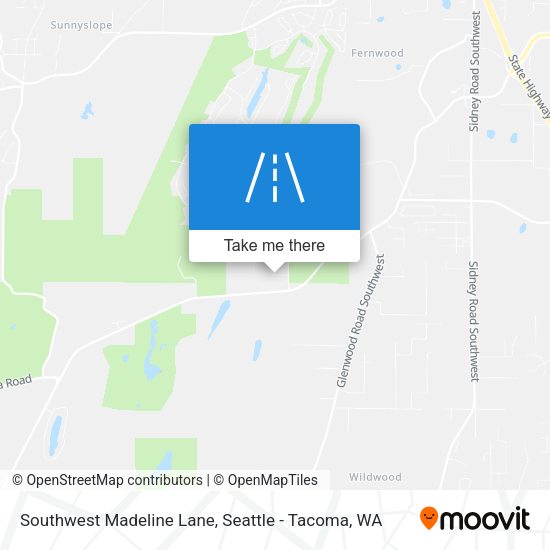 Southwest Madeline Lane map