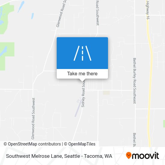 Mapa de Southwest Melrose Lane