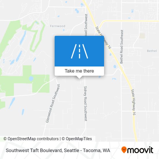 Southwest Taft Boulevard map
