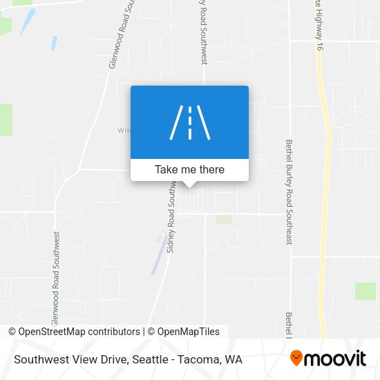 Mapa de Southwest View Drive