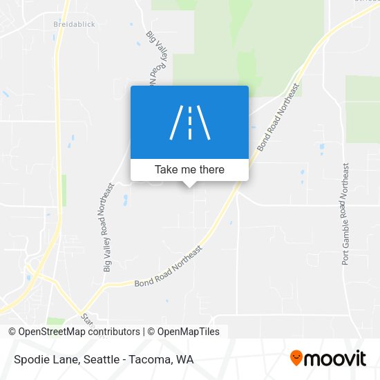 Spodie Lane map