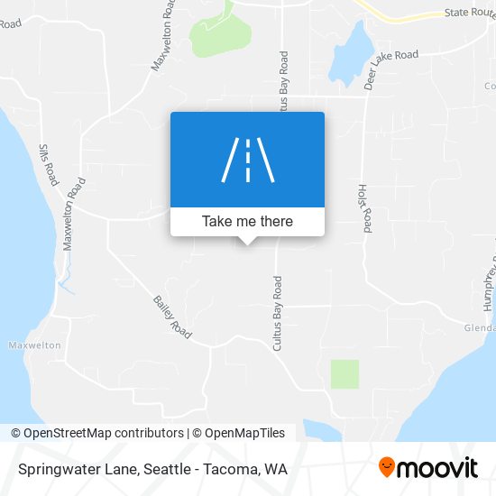 Springwater Lane map