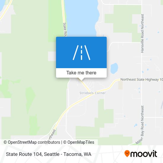 State Route 104 map