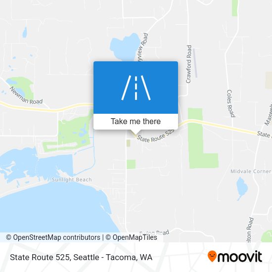 State Route 525 map