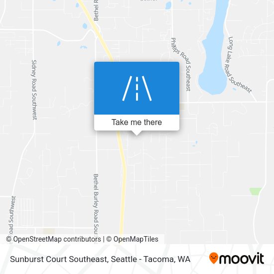 Sunburst Court Southeast map