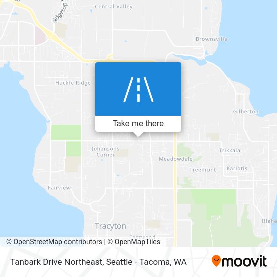 Mapa de Tanbark Drive Northeast