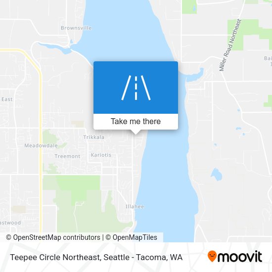 Mapa de Teepee Circle Northeast