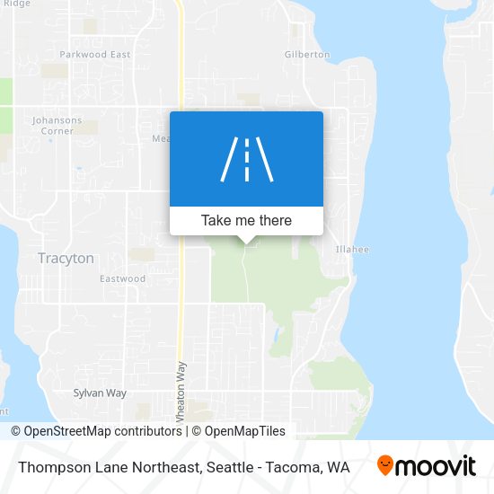 Thompson Lane Northeast map