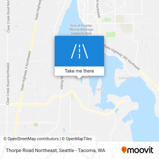 Thorpe Road Northeast map