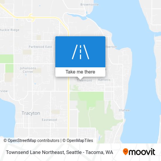Townsend Lane Northeast map