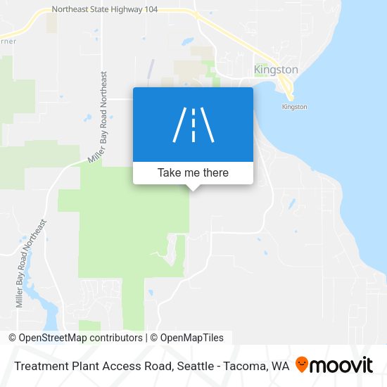 Treatment Plant Access Road map