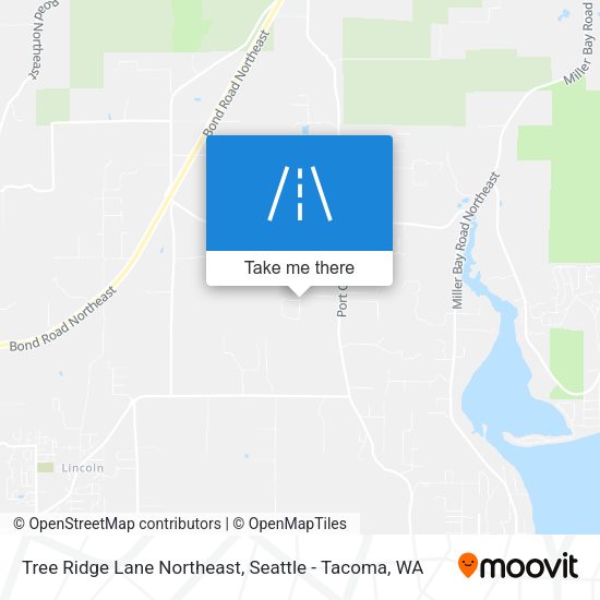 Mapa de Tree Ridge Lane Northeast