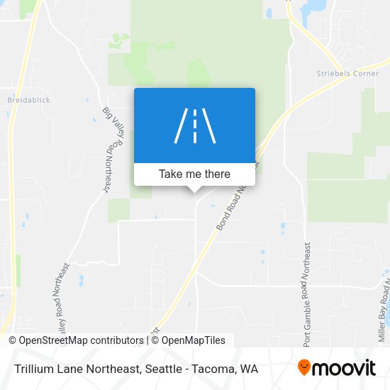 Trillium Lane Northeast map