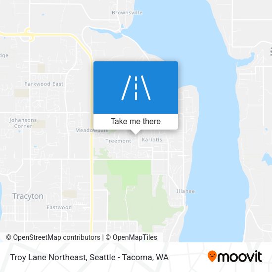 Troy Lane Northeast map