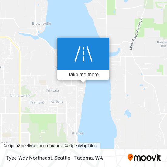 Tyee Way Northeast map