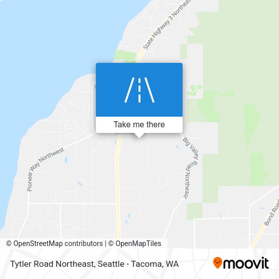 Mapa de Tytler Road Northeast