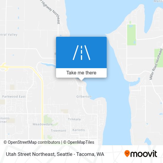 Utah Street Northeast map