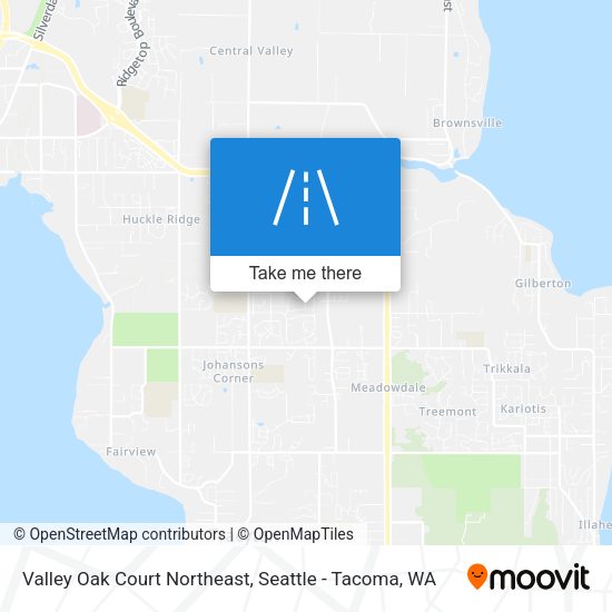 Mapa de Valley Oak Court Northeast