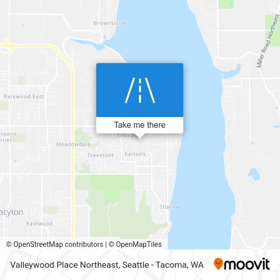 Valleywood Place Northeast map