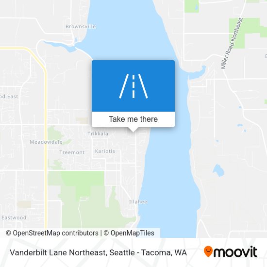 Mapa de Vanderbilt Lane Northeast