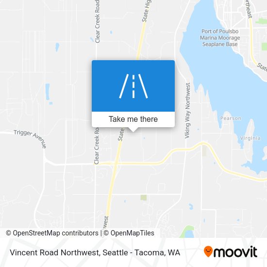 Vincent Road Northwest map