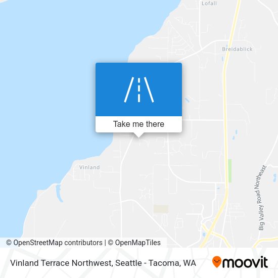 Mapa de Vinland Terrace Northwest