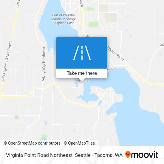 Mapa de Virginia Point Road Northeast