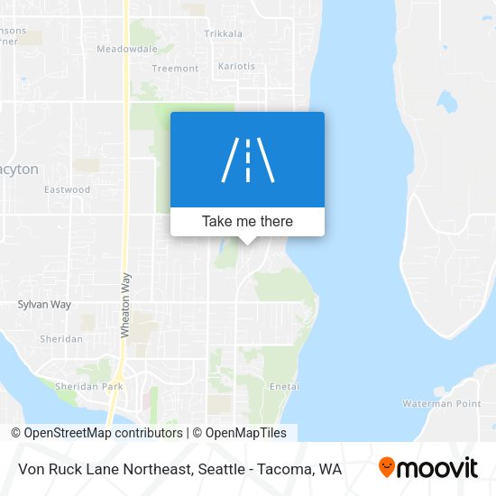 Von Ruck Lane Northeast map