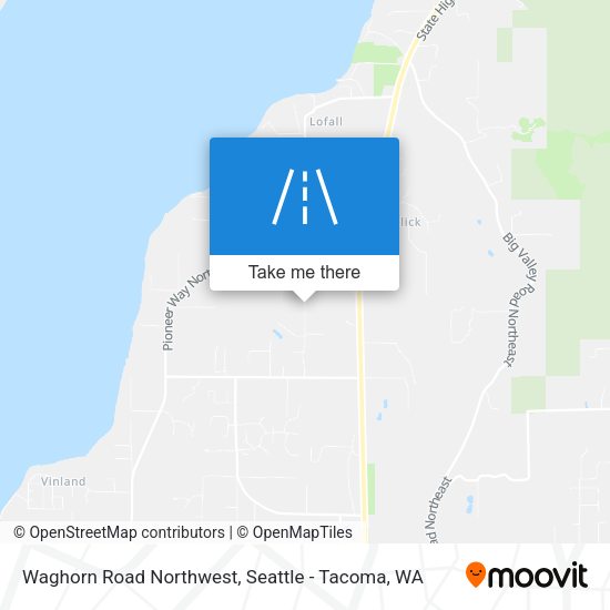 Waghorn Road Northwest map