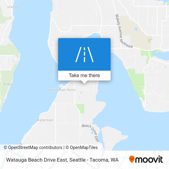 Watauga Beach Drive East map