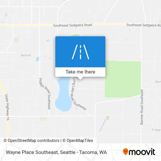Mapa de Wayne Place Southeast