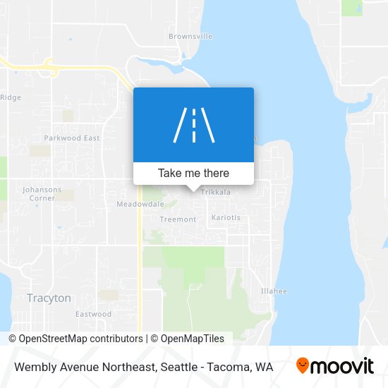Wembly Avenue Northeast map