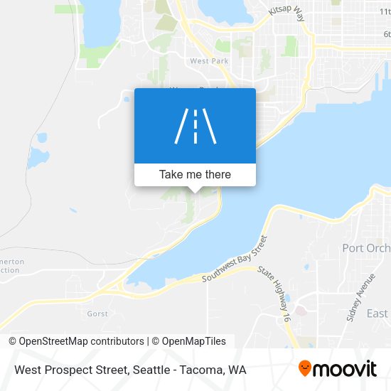 West Prospect Street map