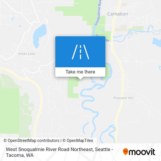 West Snoqualmie River Road Northeast map
