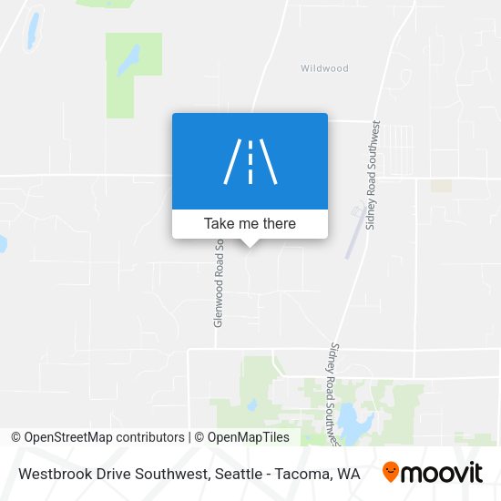 Westbrook Drive Southwest map