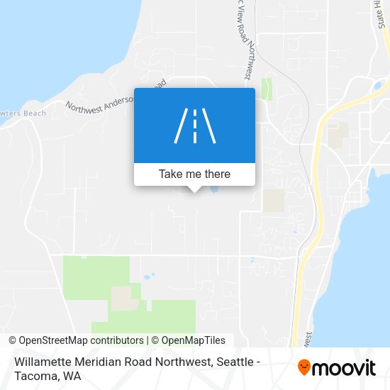 Mapa de Willamette Meridian Road Northwest