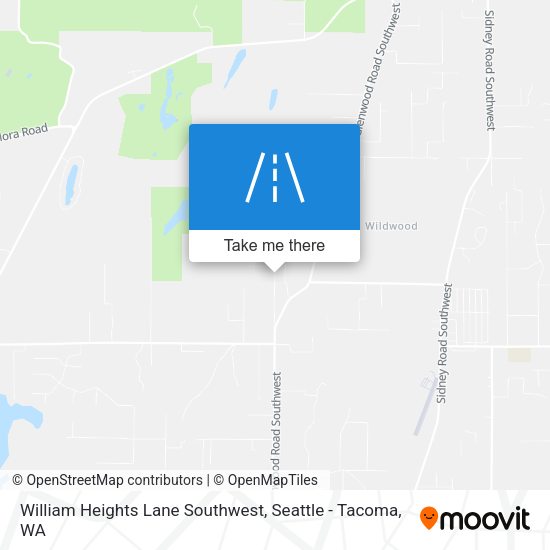Mapa de William Heights Lane Southwest