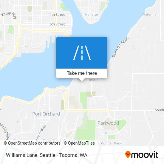 Williams Lane map