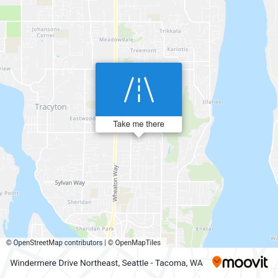 Windermere Drive Northeast map