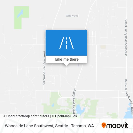 Woodside Lane Southwest map
