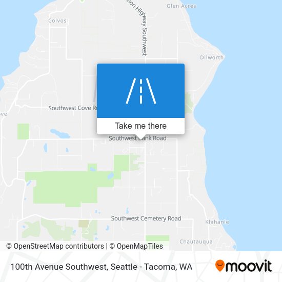 Mapa de 100th Avenue Southwest