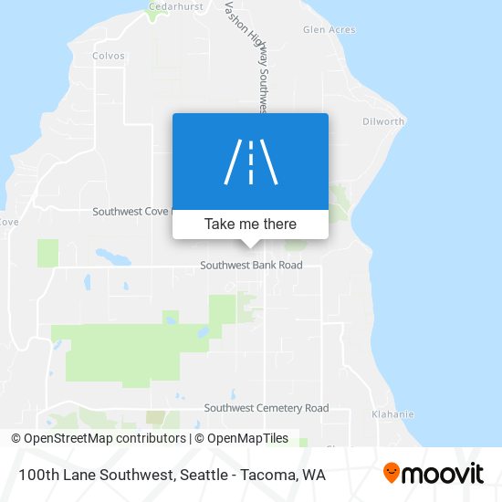 100th Lane Southwest map